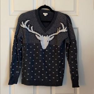 Jcrew reindeer sweater